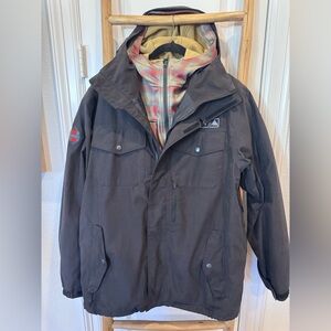 Burton Biltmore Ski Jacket with removable fleece . Size Large